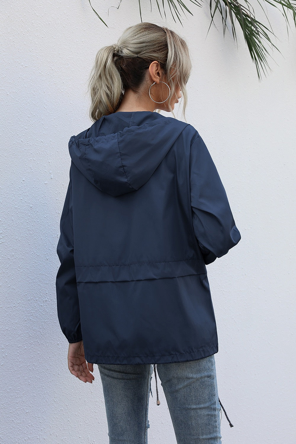 Veste coupe-vent femme à capuche