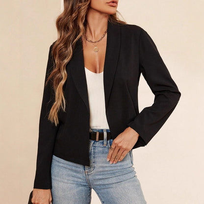 Blazer court noir élégant