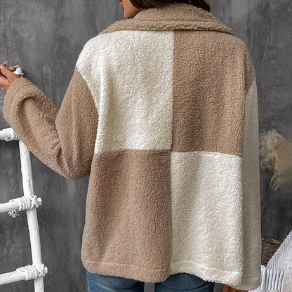 Veste polaire  à carreaux